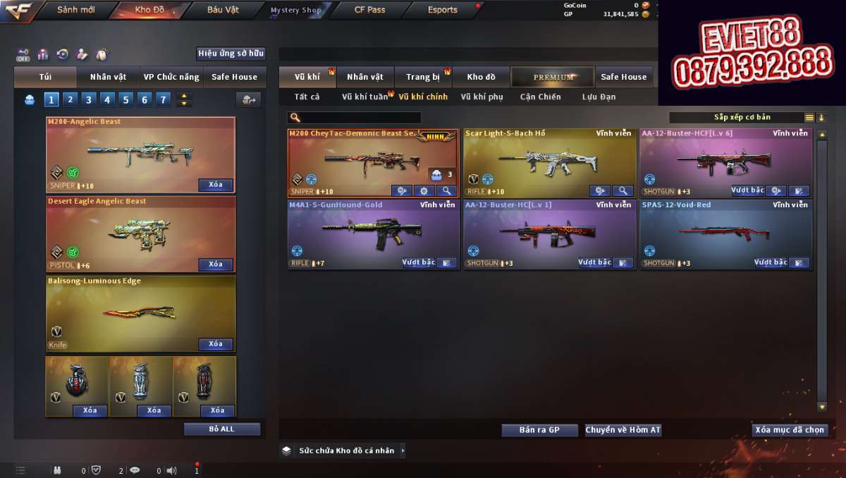 shop acc cf uy tin gia re